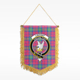 Lindsay Ancient Tartan Crest Wall Hanging Banner